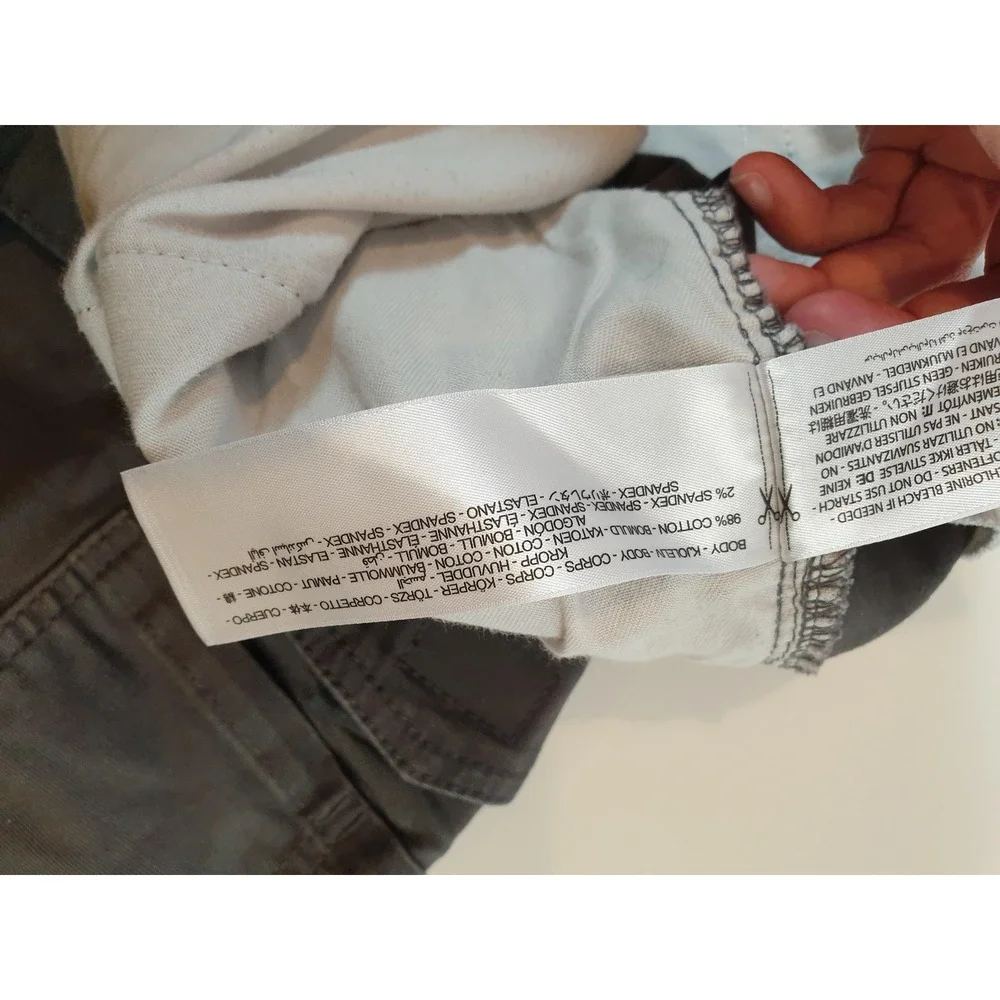 Ariat Rebar Cargo Shorts Mens 42 Gray M4 Relaxed Utility Workwear Cotton Blend - Picture 7 of 16